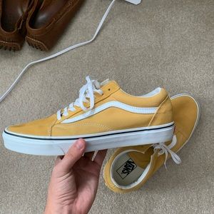 Yellow low top old skool vans